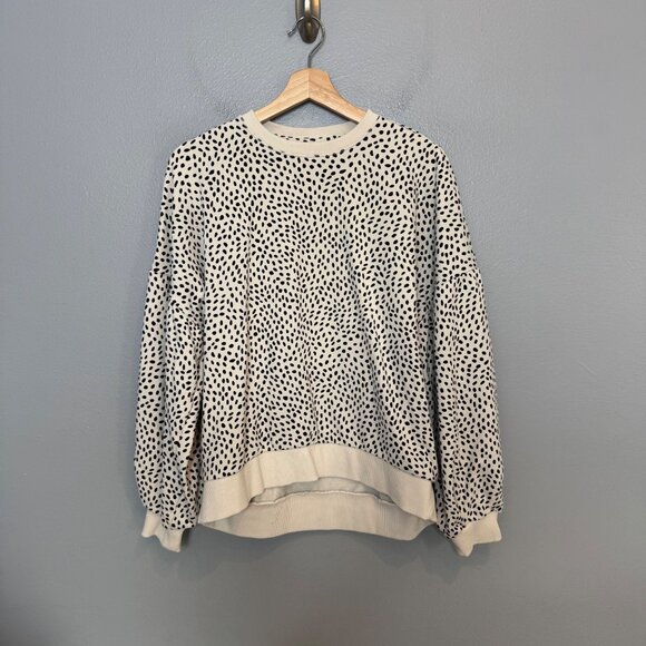 CALIA BY CARRIE UNDERWOOD dot print pullover sweatshirt size M - Picture 2 of 7
